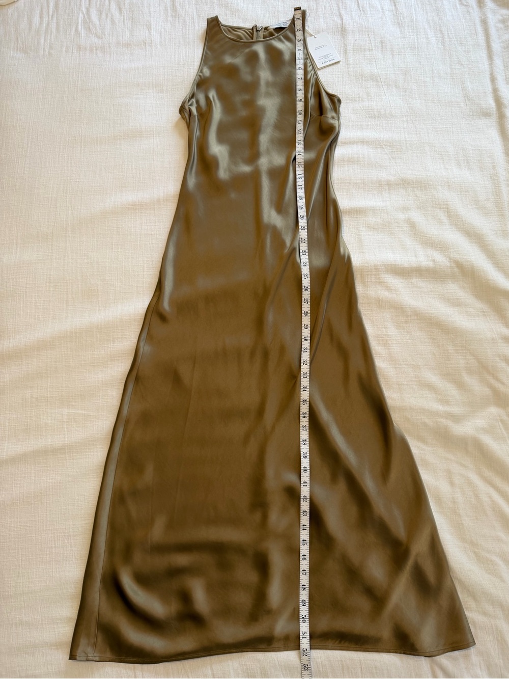 & Other Stories NWT Satin Slip Midi Dress Size 6 - Picture 11 of 15